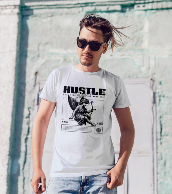 Hustle Hard Angel EST 1998 T-Shirt