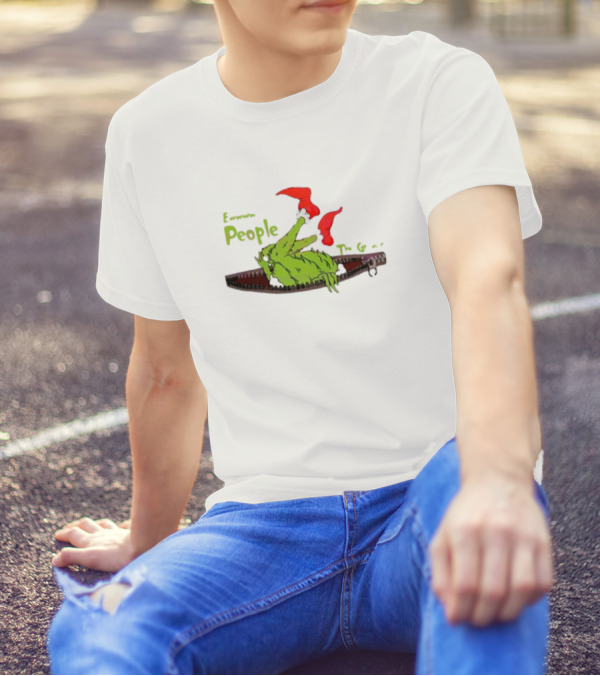 Funny Christmas Grinch Ew People Holiday Humor T-Shirt