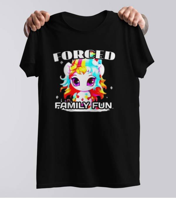 FORCED Family Fun Unicorn Christmas T-Shirt
