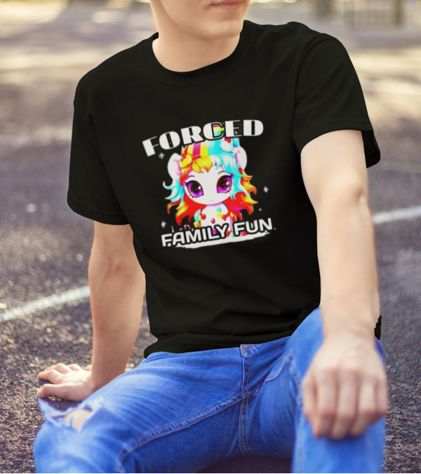 FORCED Family Fun Unicorn Christmas T-Shirt
