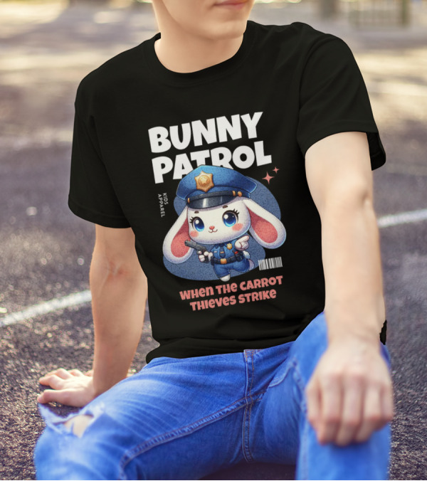 Bunny Patrol Kids Apparel When The Carrot Thieves Strike T-Shirt