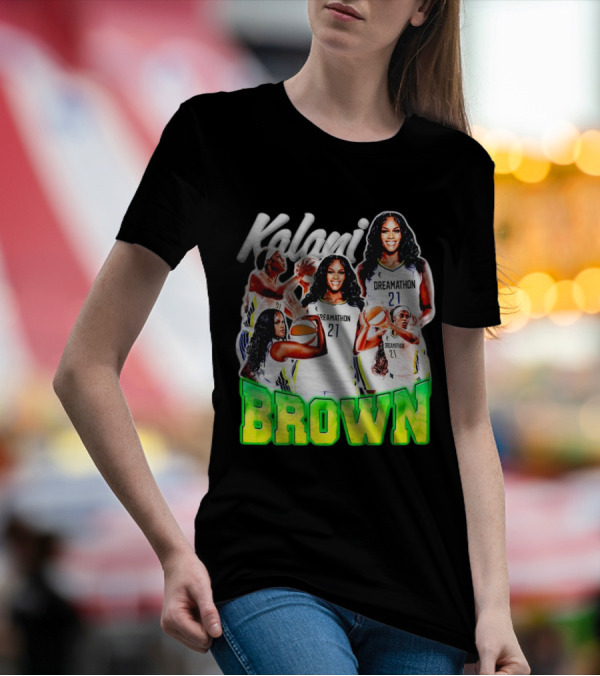 Kalani Brown Dreamathon 21 Basketball Legends T-Shirt