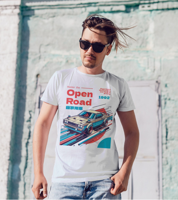 Master The Open Road 1992 Experience The Freedom And Thrill Of Driving Japan Car T-Shirt