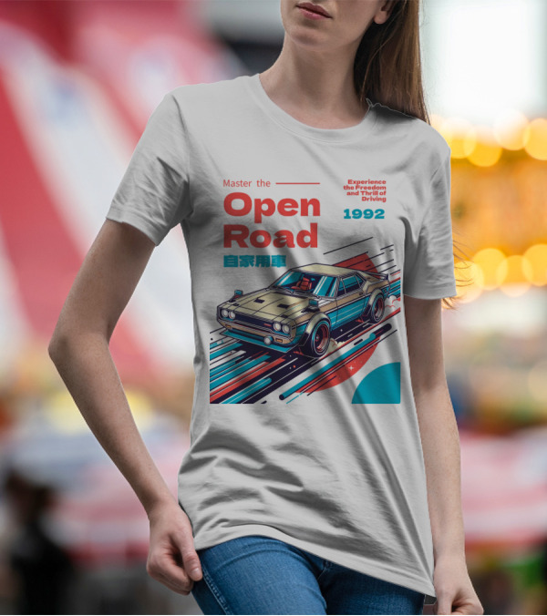 Master The Open Road 1992 Experience The Freedom And Thrill Of Driving Japan Car T-Shirt
