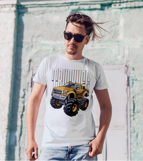 Trucklife Adventure Never Slowing Down Monster Truck T-Shirt
