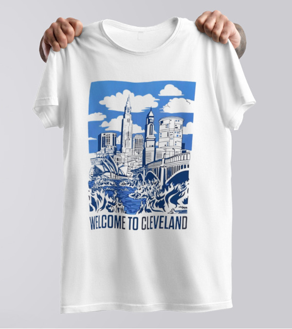 Welcome To Cleveland Skyline T-Shirt