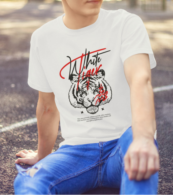 White Tiger They Are Primarily Solitary T-Shirt