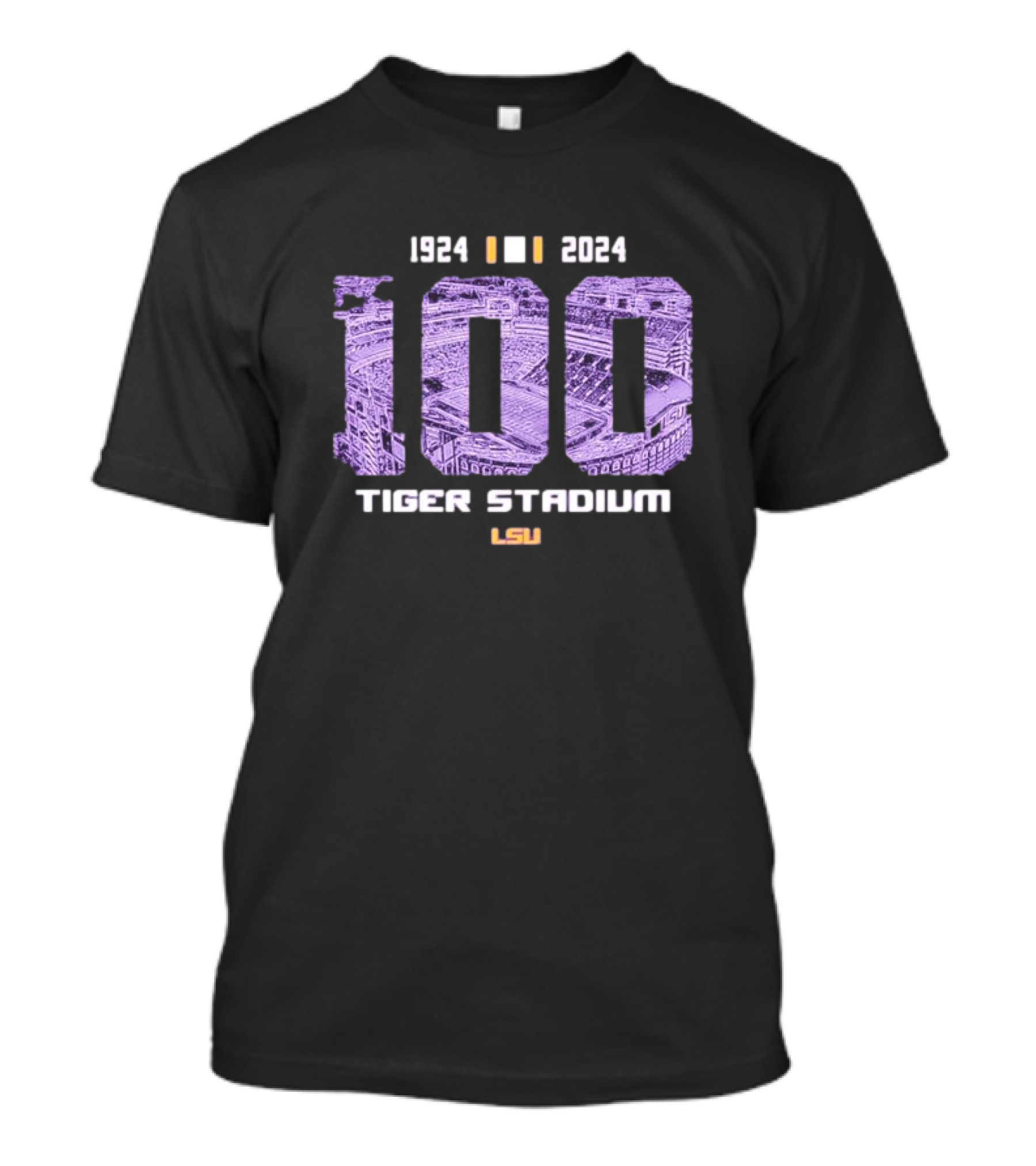 1924-2024 100 Tiger Stadium LSU T-Shirt