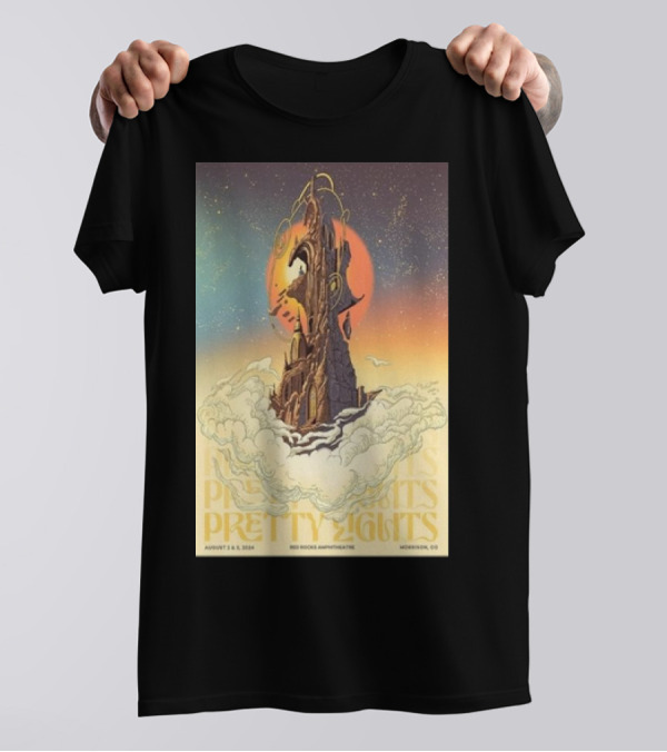 Pretty Lights August 2 And 3, 2024 Red Rocks Amphitheatre Morrison CO Event T-Shirt