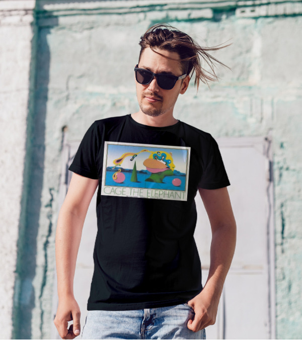 Cage The Elephant PNC Music Pavilion Charlotte NC August 4 2024 Surreal Landscape T-Shirt