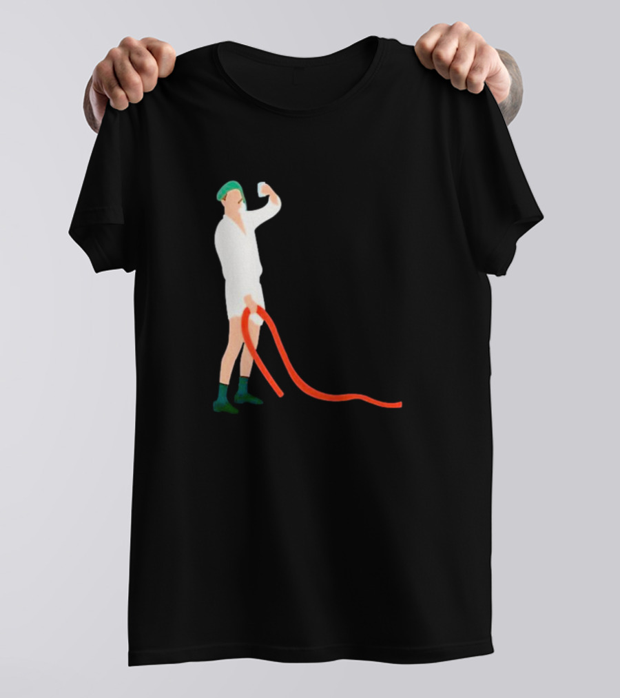 Septic Engineer Drunk Holding Red Hose T-Shirt