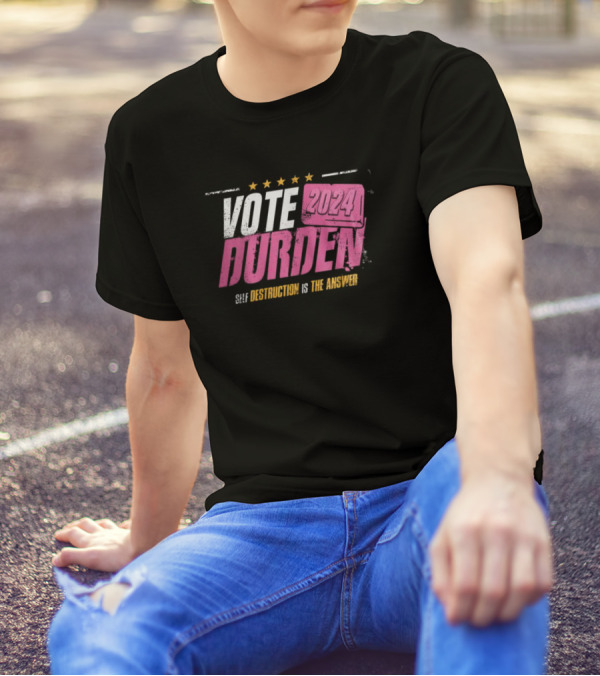 Vote 2024 Durden Self Destruction Is The Answer Five Stars T-Shirt