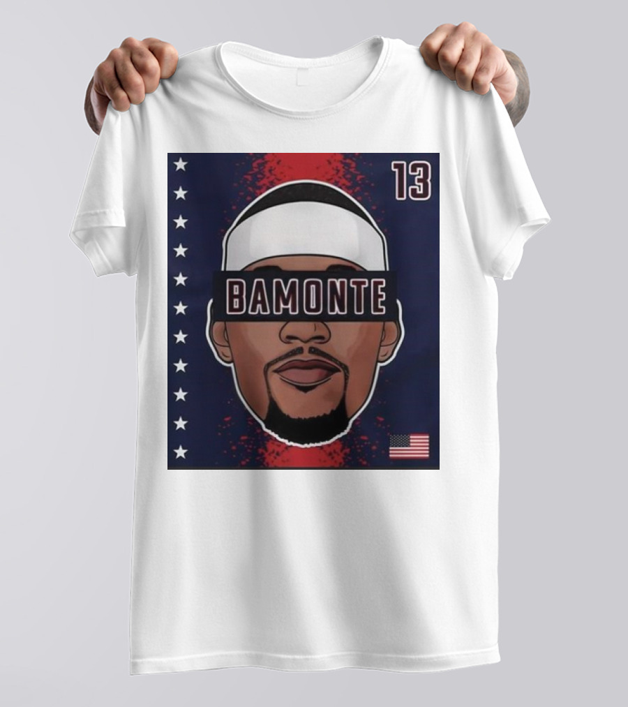 Bam Adebayo Bamonte 13 USA Stars And Stripes Iconic T-Shirt