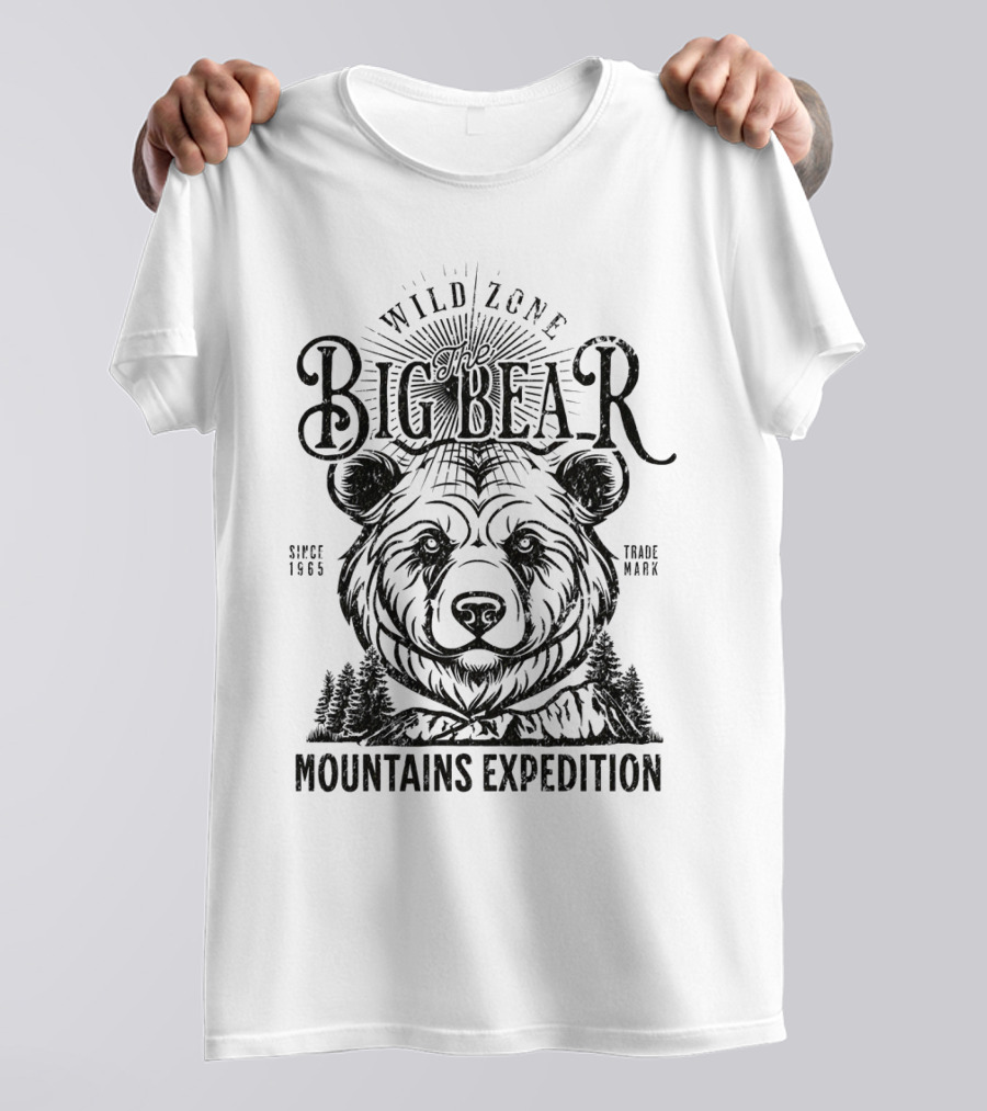 THE BIG BEAR WILD ZONE MOUNTAINS EXPEDITION SINCE 1965 TRADE MARK T-Shirt