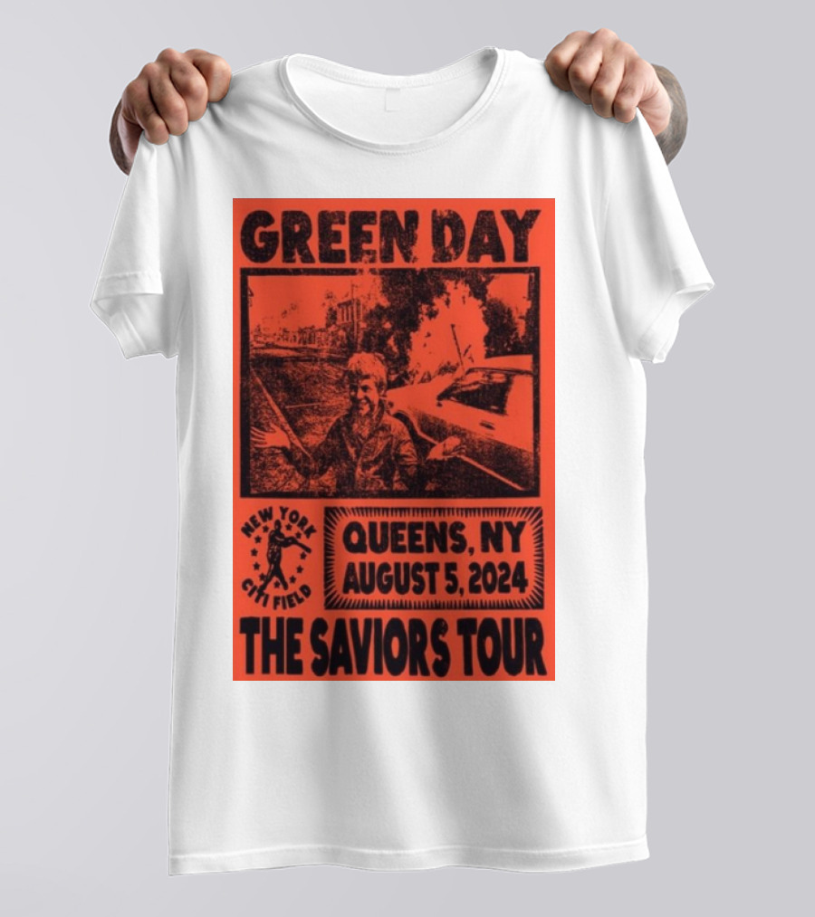 Green Day The Saviors Tour New York Citi Field Queens NY August 5 T-Shirt