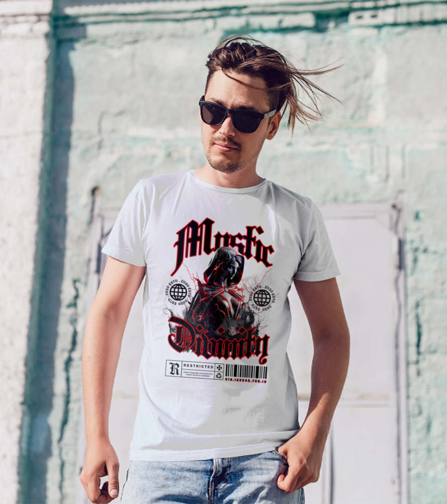 Mystic Divinity Divine Warrior Restricted Barcode 2038 2049 T-Shirt