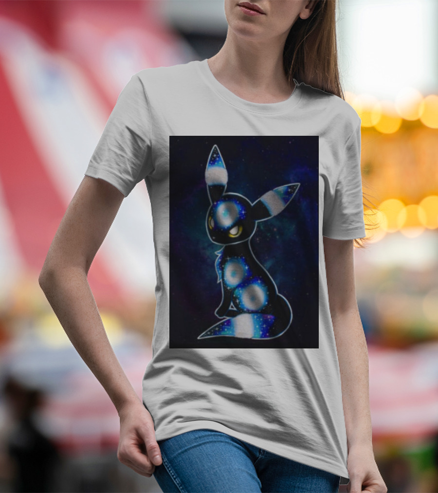 Pokemon Galaxy Umbreon Cosmic Space T-Shirt