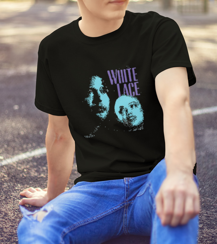 White Lace Skyler Acord Blue Faces T-Shirt