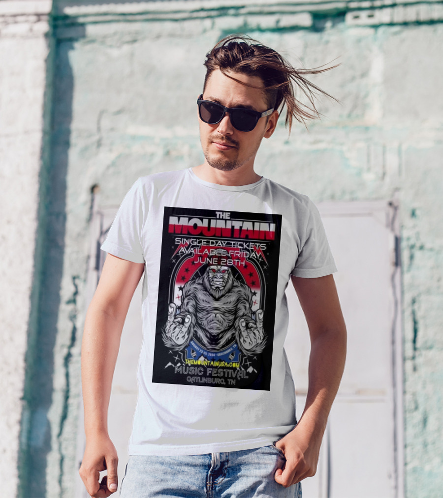 The Mountain Music Festival Gatlinburg TN June 28th 2024 Single Day Tickets Available Friday T-Shirt