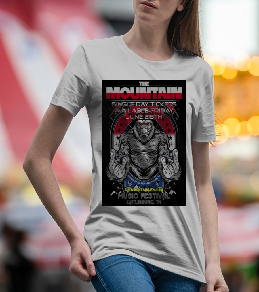 The Mountain Music Festival Gatlinburg TN June 28th 2024 Single Day Tickets Available Friday T-Shirt