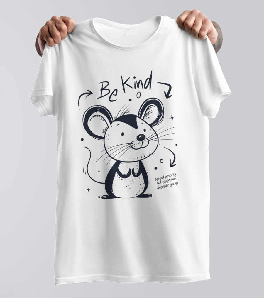 Be Kind Mouse Positivity Compassion T-Shirt
