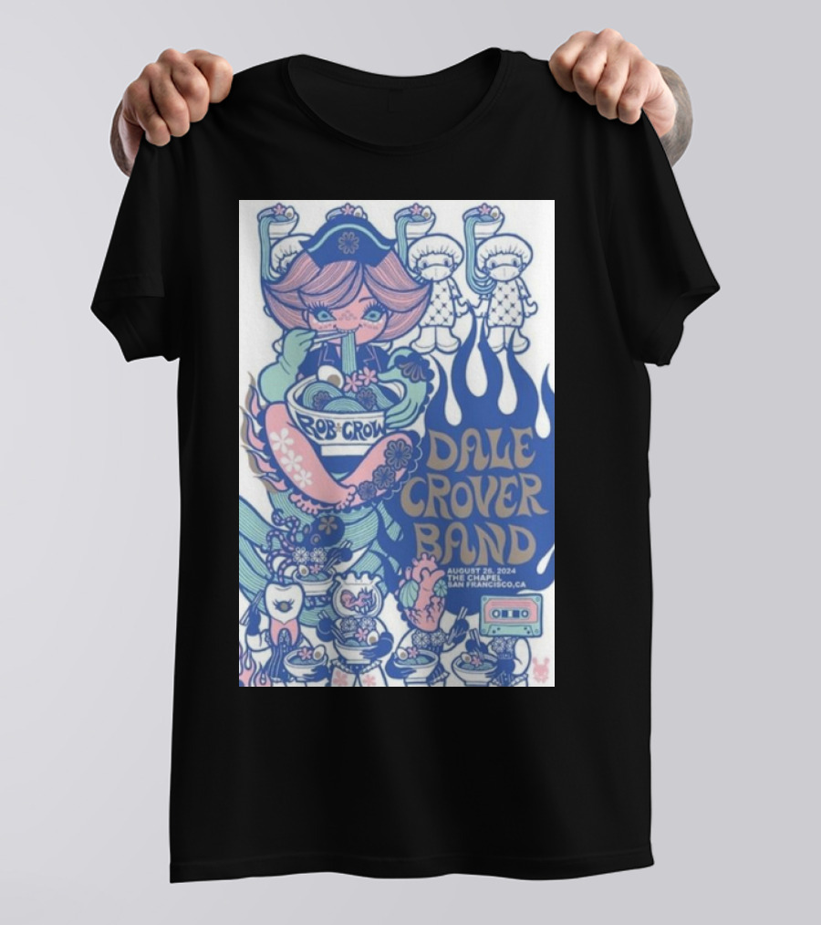 Rob Crow Dale Crover Band August 26 2024 San Francisco CA T-Shirt