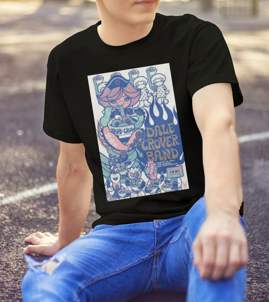 Rob Crow Dale Crover Band August 26 2024 San Francisco CA T-Shirt