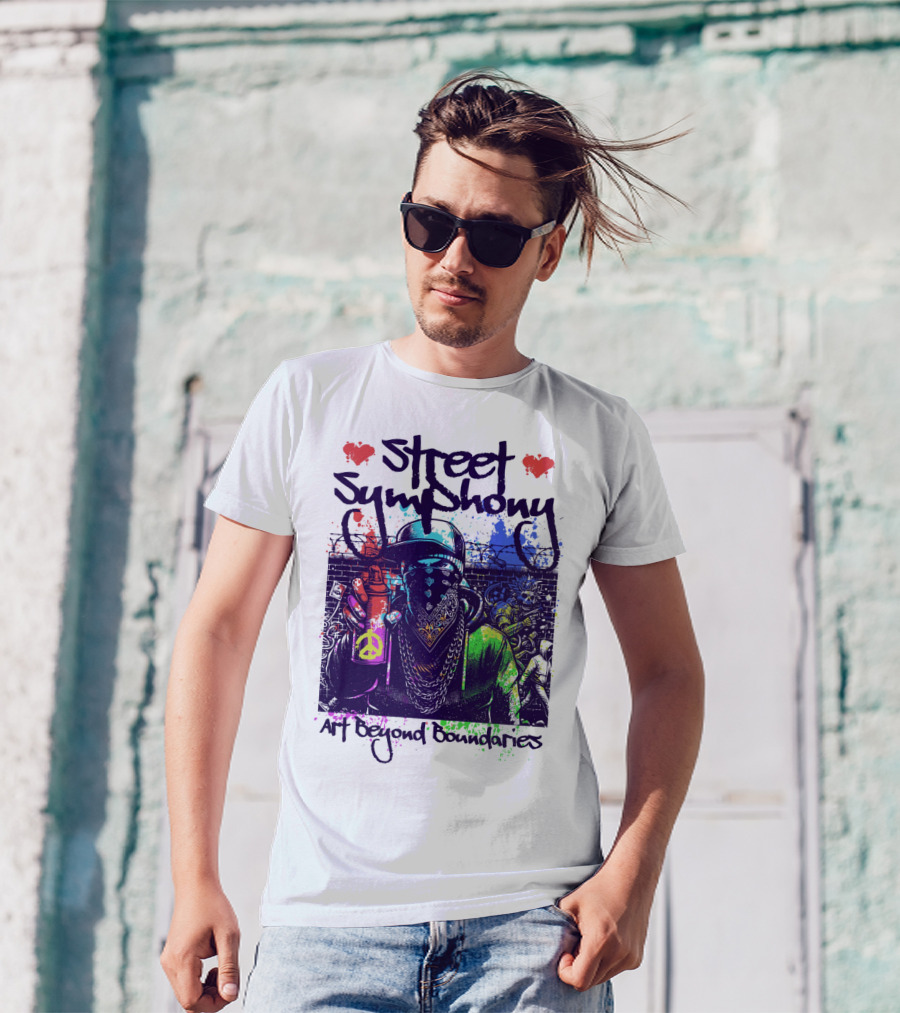Street Symphony Art Beyond Boundaries Graffiti Man T-Shirt