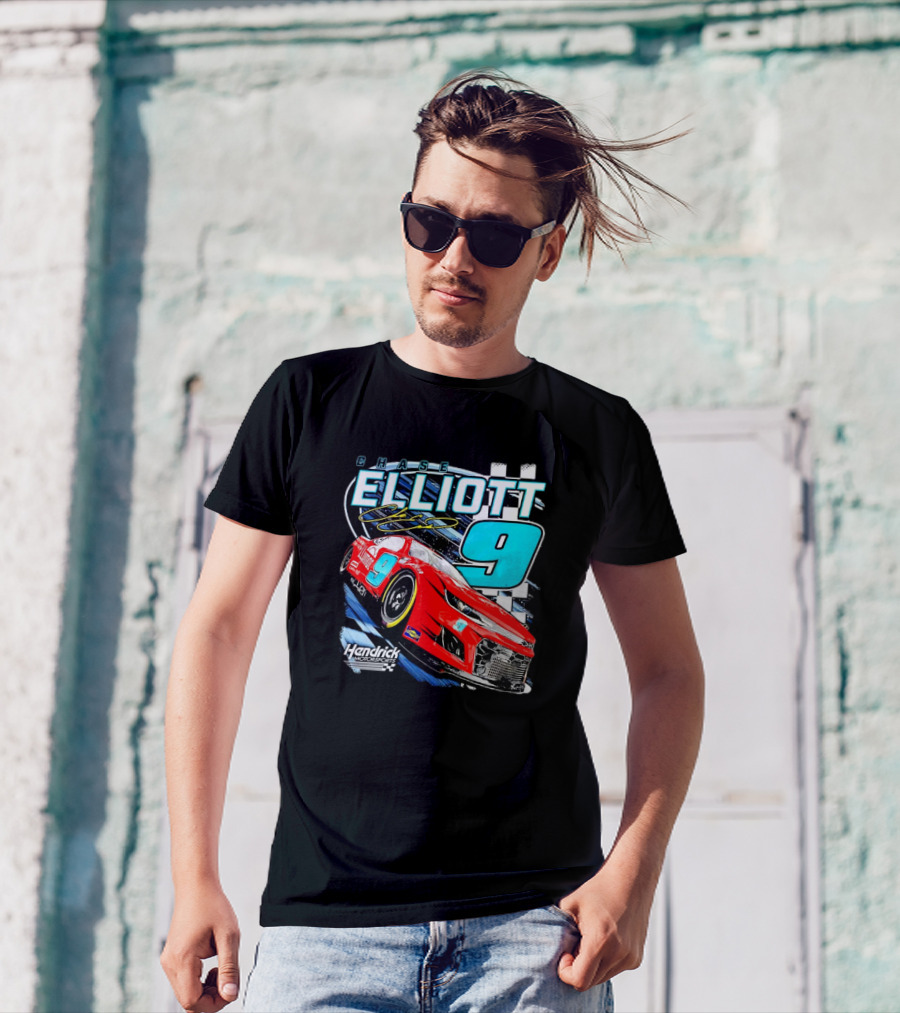 Chase Elliott Hendrick Motorsports No. 9 Racing Car T-Shirt