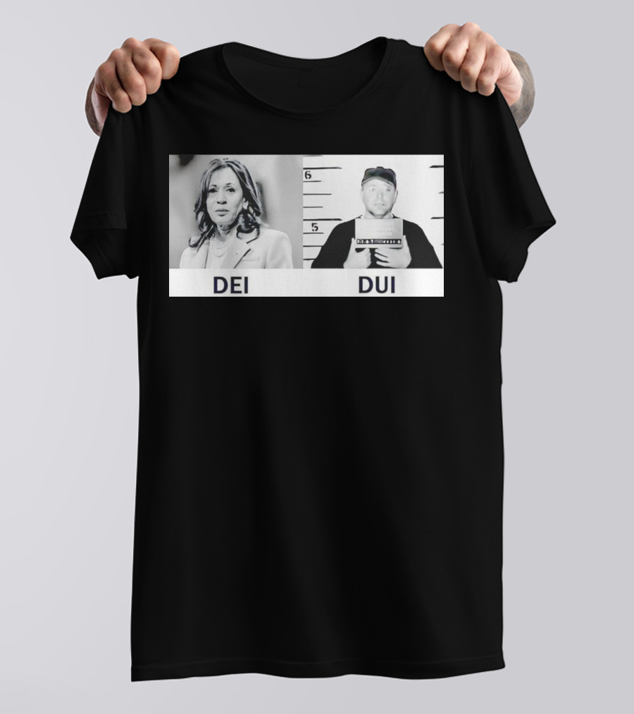Dei Dui Kamala Harris Tim Walz Mugshot T-Shirt