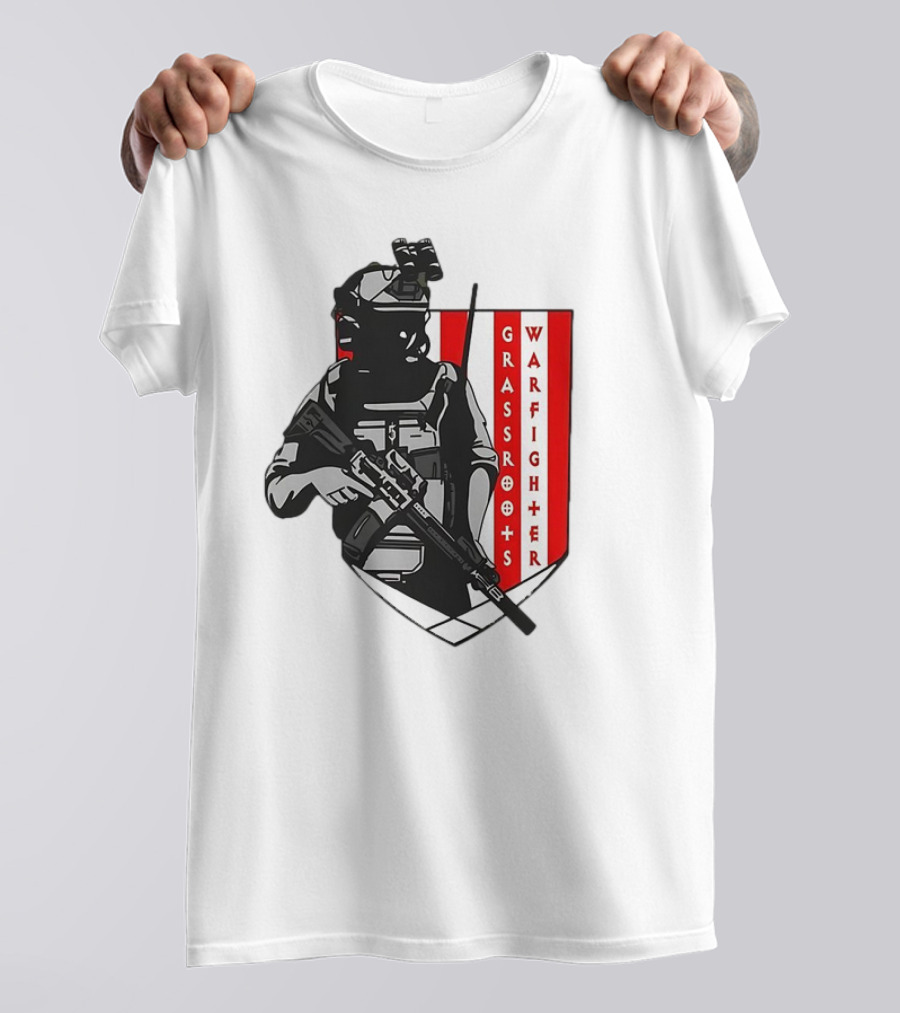 Grassroots Warfighter Tactical Operator Shield T-Shirt