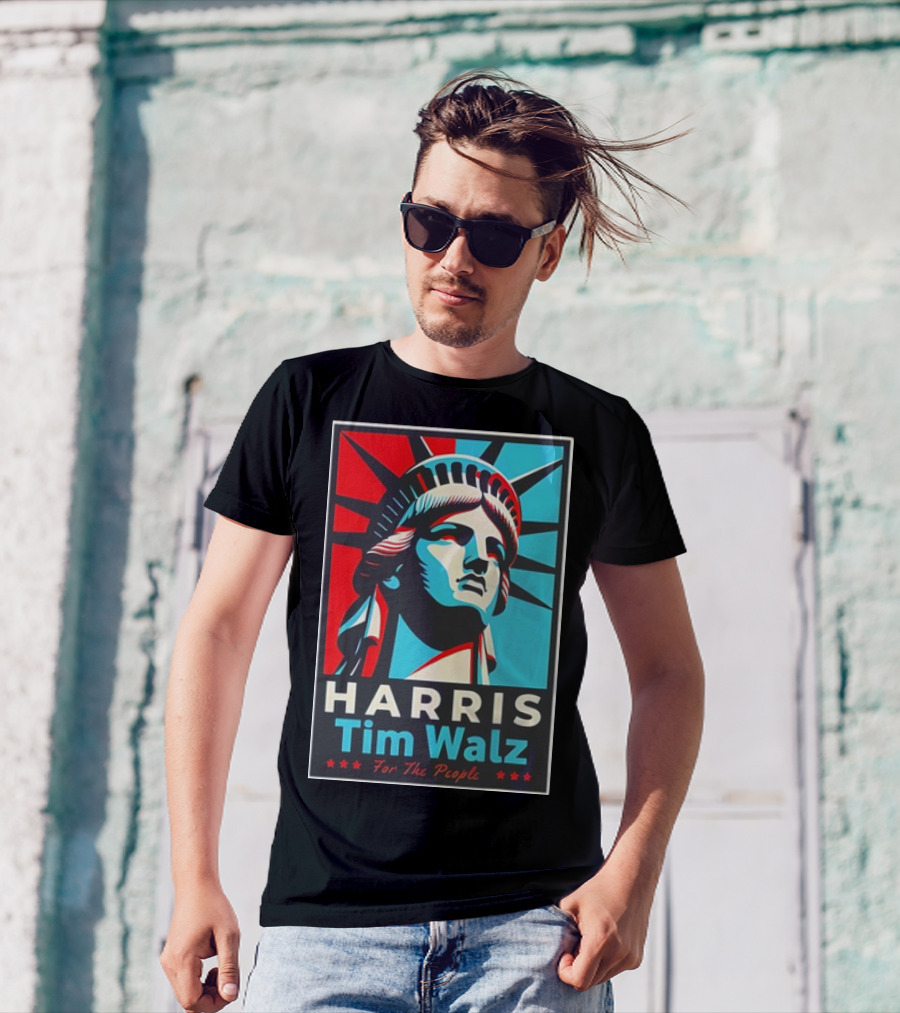 Harris Tim Walz For The People Liberty Statue Campaign T-Shirt
