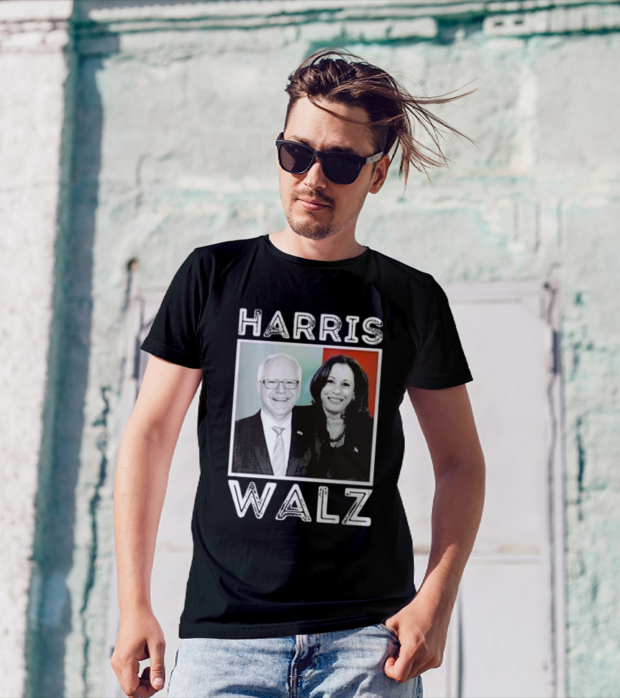 Harris Walz 2024 Kamala Harris And Tim Walz Pics T-Shirt