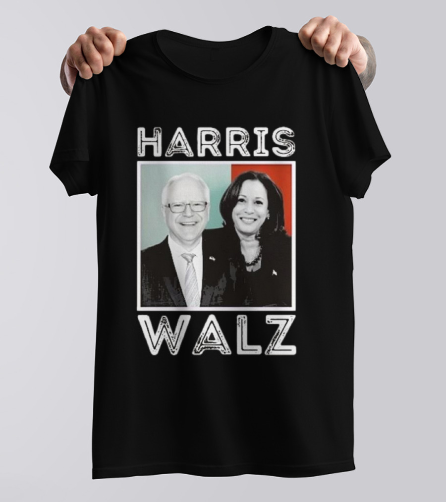 Harris Walz 2024 Kamala Harris And Tim Walz Pics T-Shirt