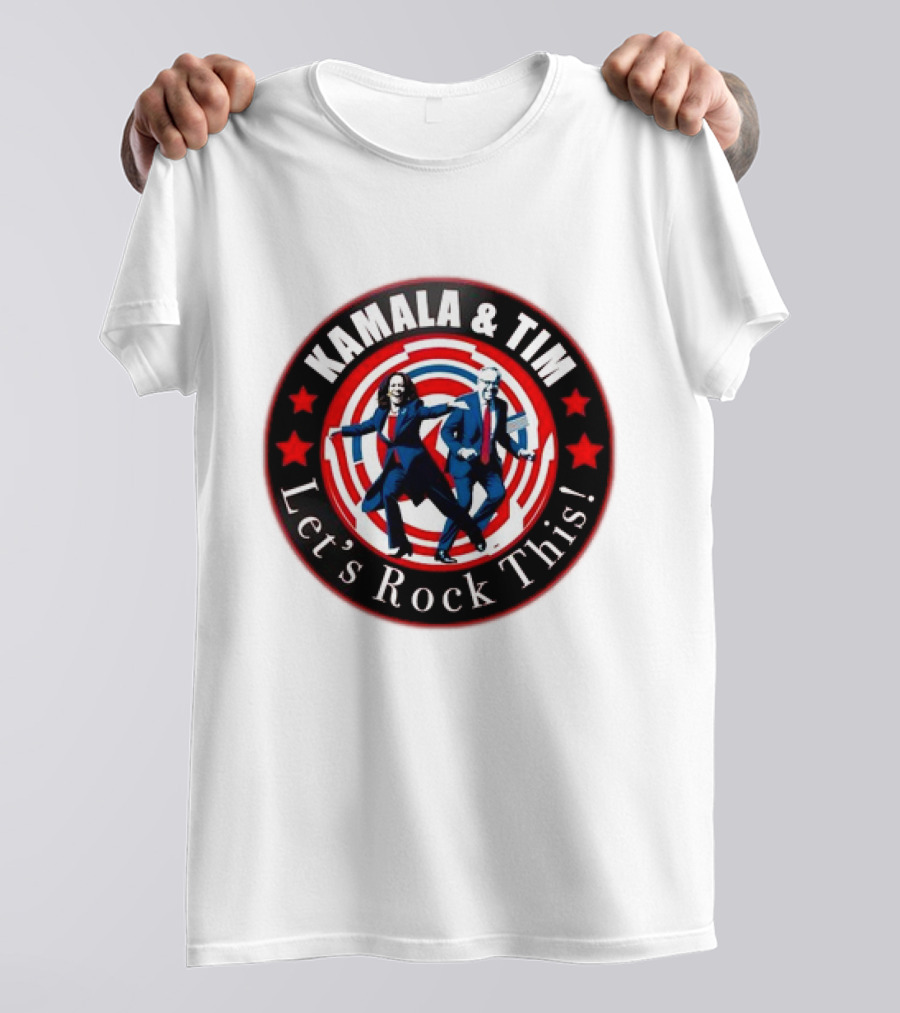 Kamala And Tim Let's Rock This Harris Walz T-Shirt