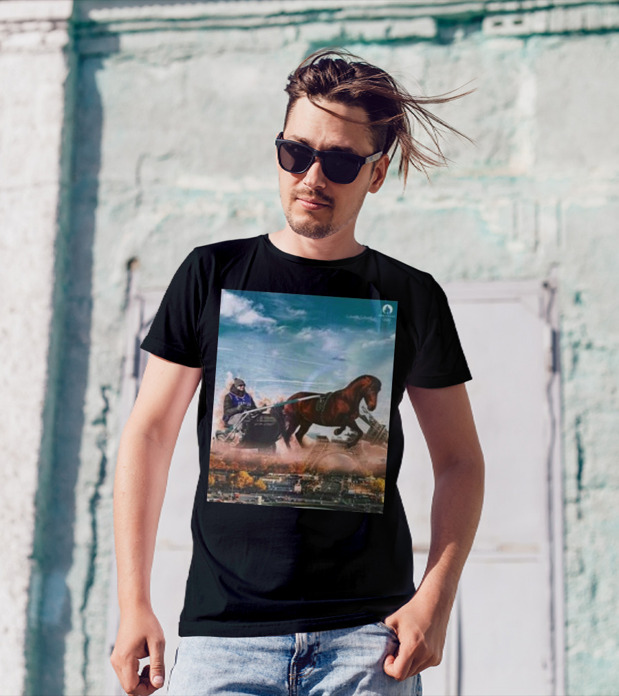 Nikola Jokic Hold Your Horses With Joker Paris Scenery T-Shirt