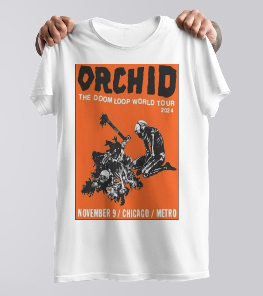 Orchid The Doom Loop World Tour November 9 2024 Chicago Metro T-Shirt