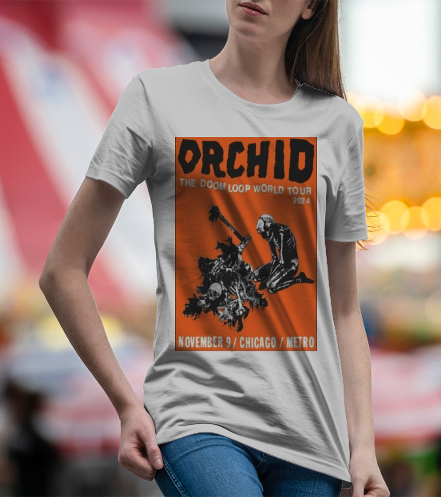 Orchid The Doom Loop World Tour November 9 2024 Chicago Metro T-Shirt