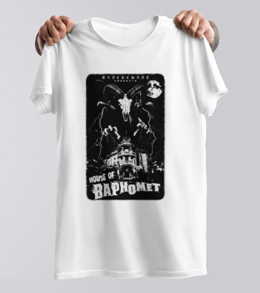Blackcraft Cult House Of Baphomet Gothic Moon T-Shirt