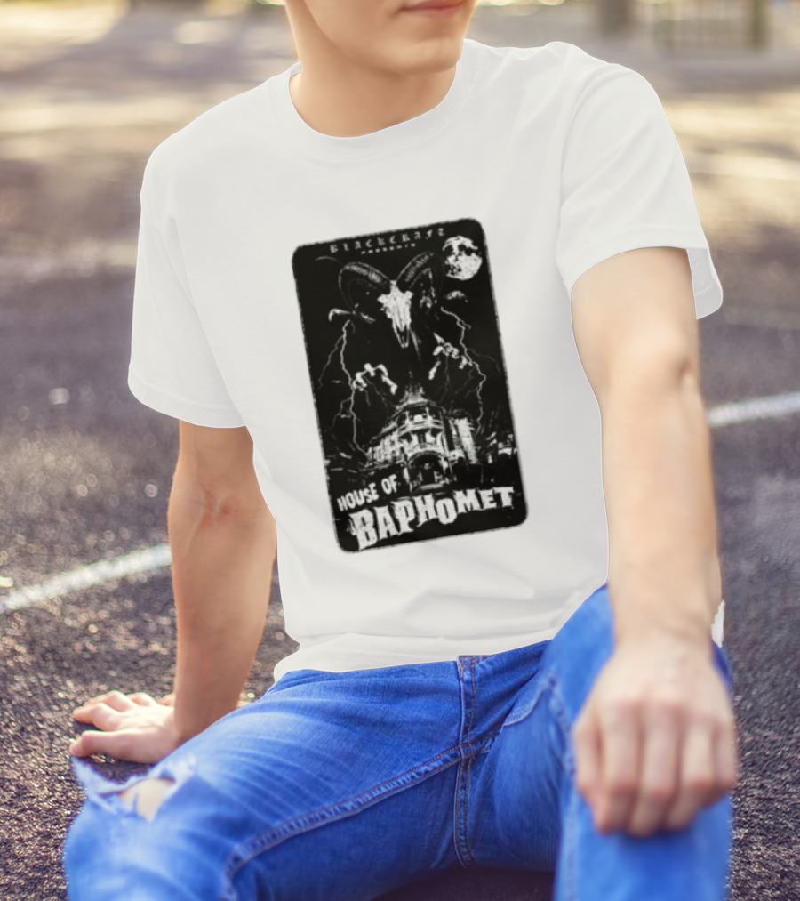 Blackcraft Cult House Of Baphomet Gothic Moon T-Shirt