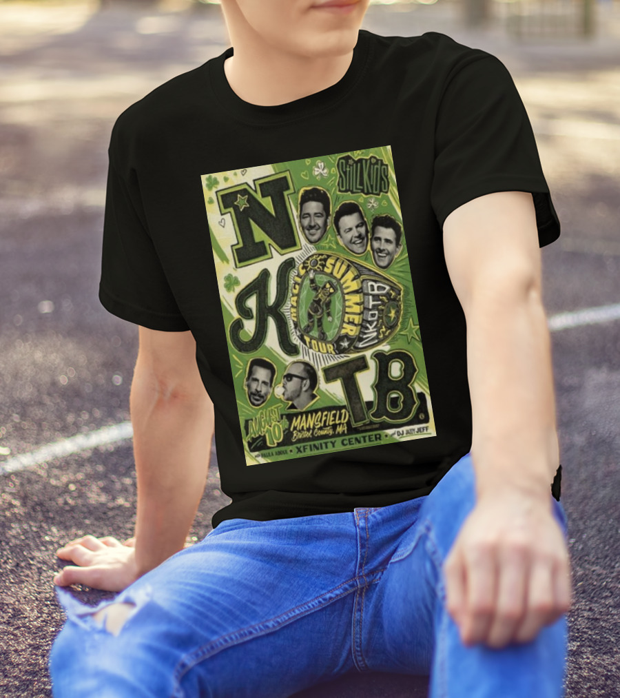 NKOTB Magic Summer Tour August 10 2024 Mansfield Bristol County MA Xfinity Center DJ Jazzy Jeff Paula Abdul Sulkies T-Shirt