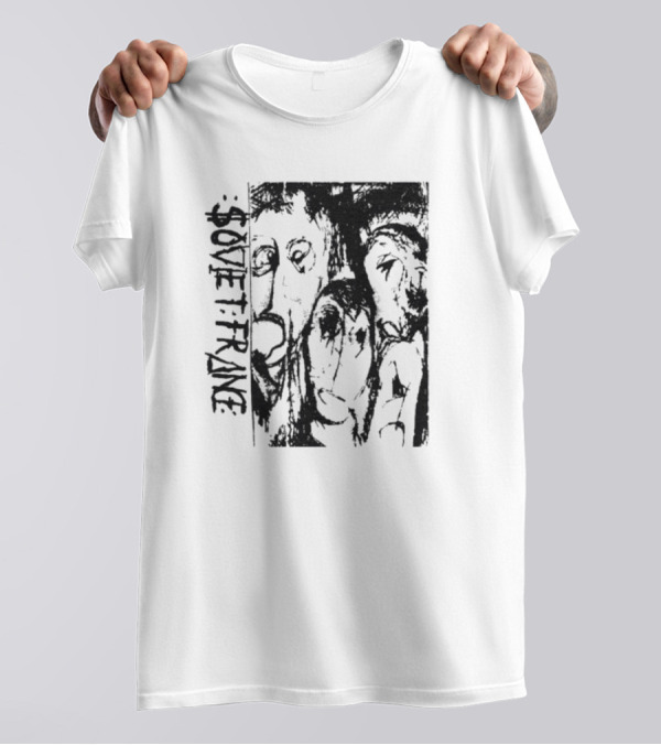 Zoviet France Mysterious Abstract Faces T-Shirt