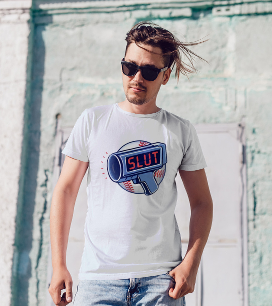 Slut Radar Baseball Humor T-Shirt