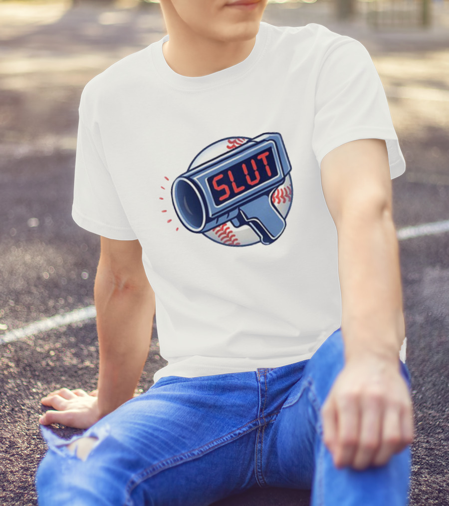 Slut Radar Baseball Humor T-Shirt