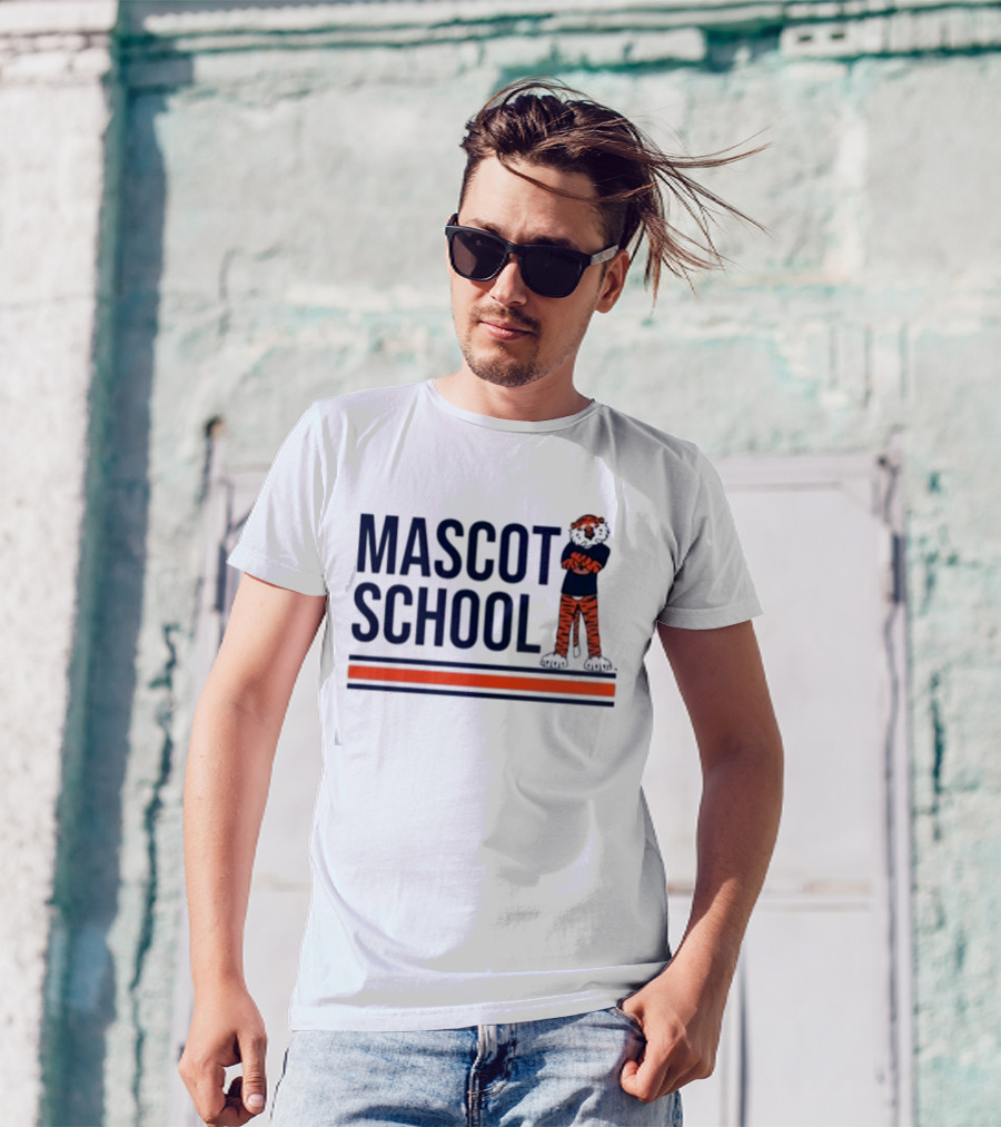Mascot School Stampauburn Tiger Stripes T-Shirt