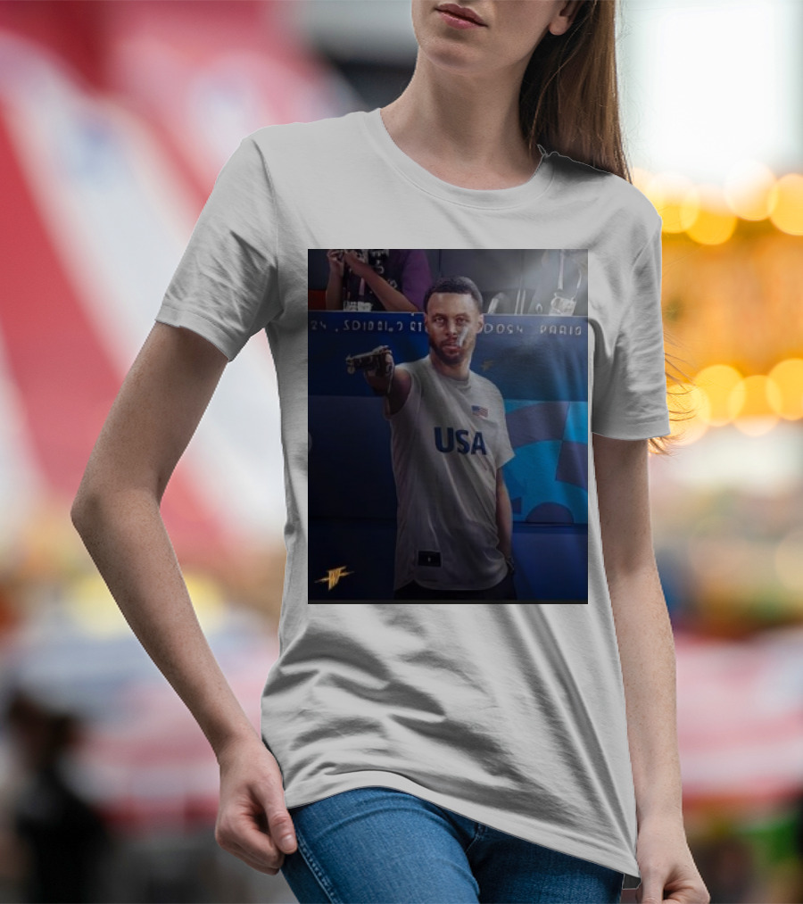 Stephen Curry USA Olympic Shooters Shoot T-Shirt