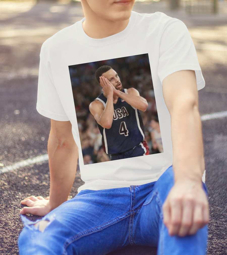 Stephen Curry USA Basketball Night Night Take Home The Gold Olympic Paris T-Shirt