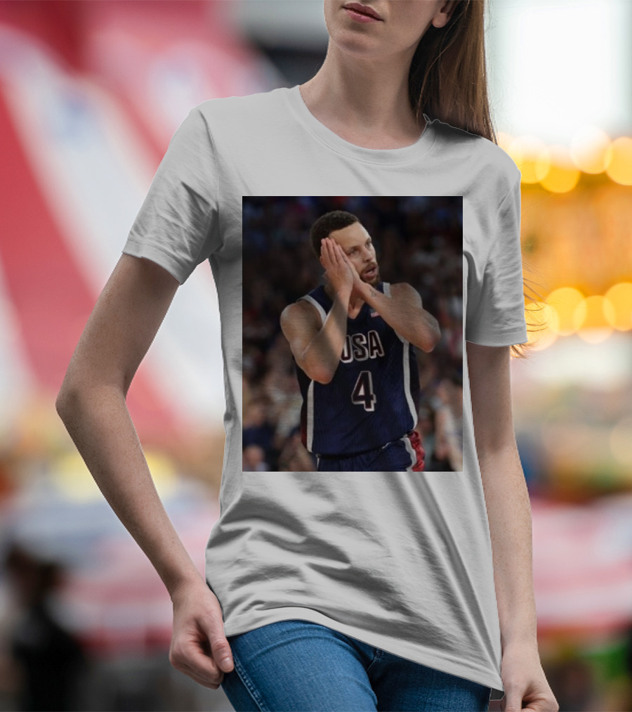 Stephen Curry USA Basketball Night Night Take Home The Gold Olympic Paris T-Shirt