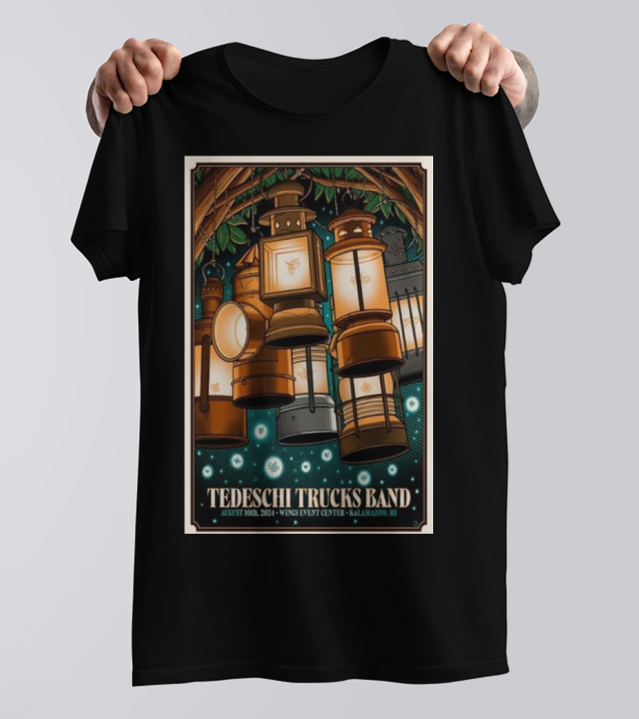 Tedeschi Trucks Band August 10th 2024 Wings Event Center Kalamazoo MI Lanterns T-Shirt