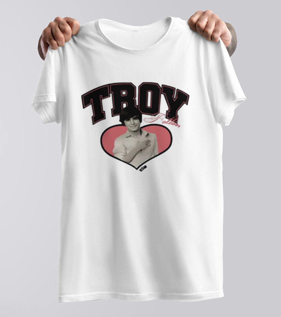 Troy Bolton Heart Photo HSM T-Shirt